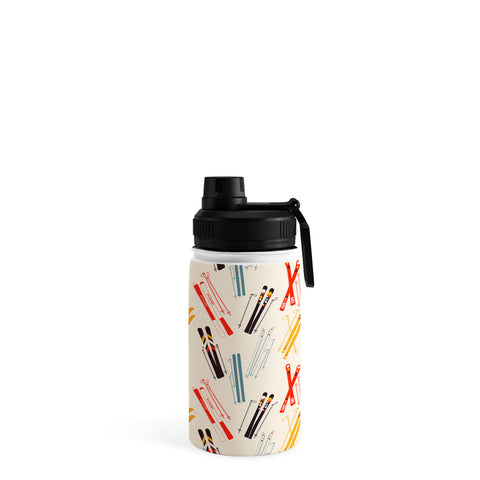 Showmemars Ski time pattern Water Bottle