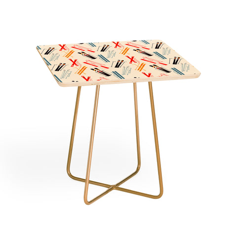 Showmemars Ski time pattern Side Table