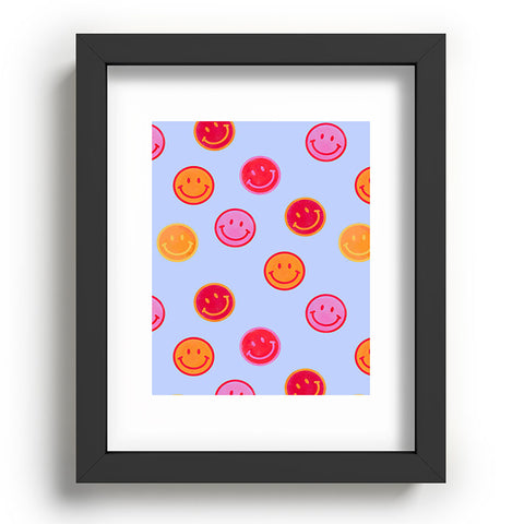 Showmemars Smiling faces pattern no2 Recessed Framing Rectangle