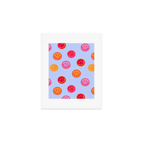 Showmemars Smiling faces pattern no2 Art Print