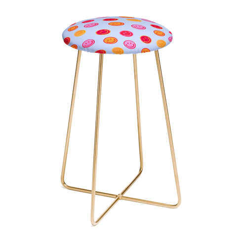 Showmemars Smiling faces pattern no2 Counter Stool