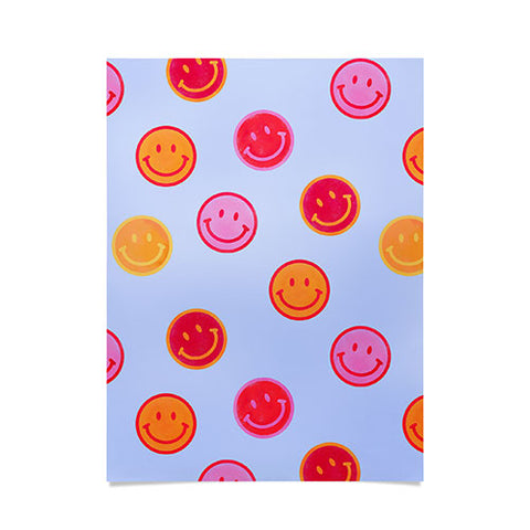 Showmemars Smiling faces pattern no2 Poster