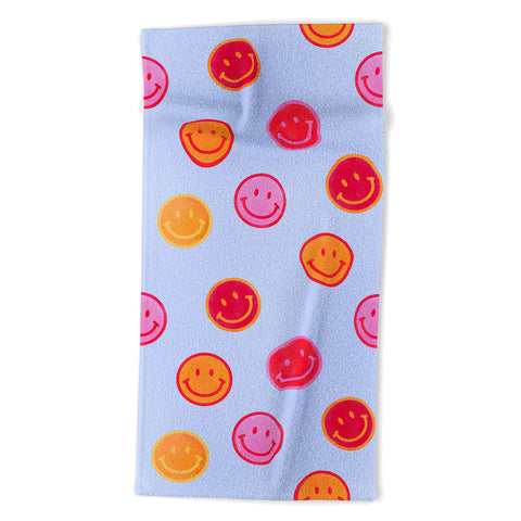 Showmemars Smiling faces pattern no2 Beach Towel