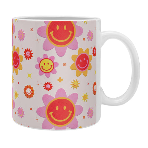 Showmemars Smiling Flower Faces Coffee Mug