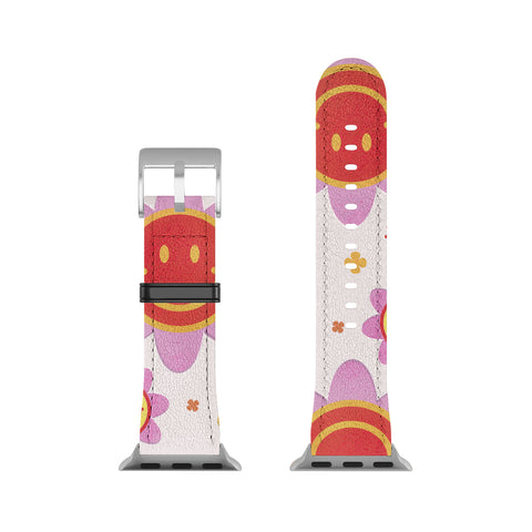 Showmemars Smiling Flower Faces Apple Watch Band
