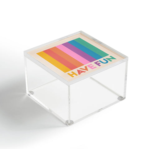 Showmemars Vintage Rainbow Have Fun Acrylic Box