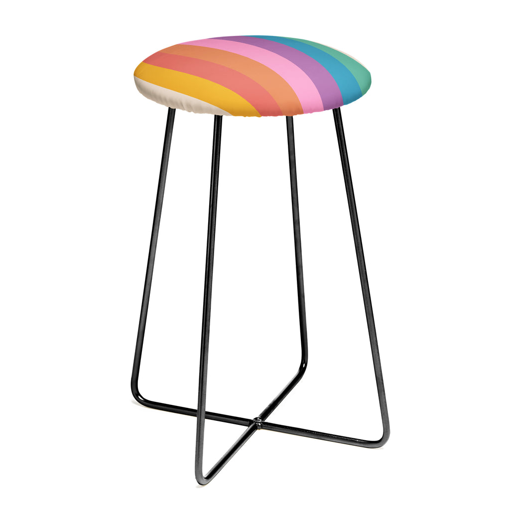 Vintage Rainbow Have Fun Counter Stool Showmemars