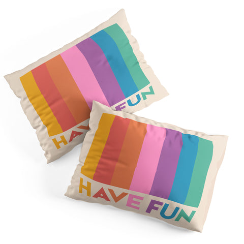 Showmemars Vintage Rainbow Have Fun Pillow Shams