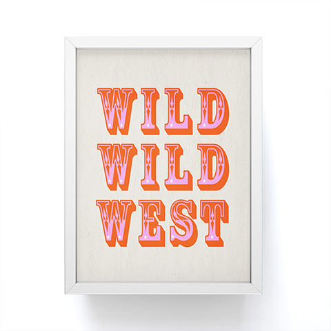 Showmemars WILD WILD WEST I Framed Mini Art Print