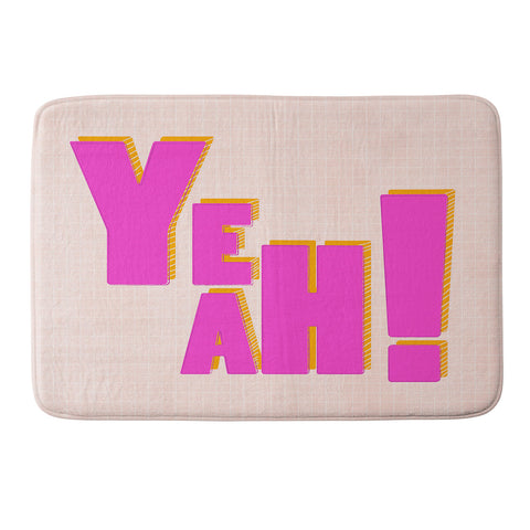 Showmemars YEAH Memory Foam Bath Mat