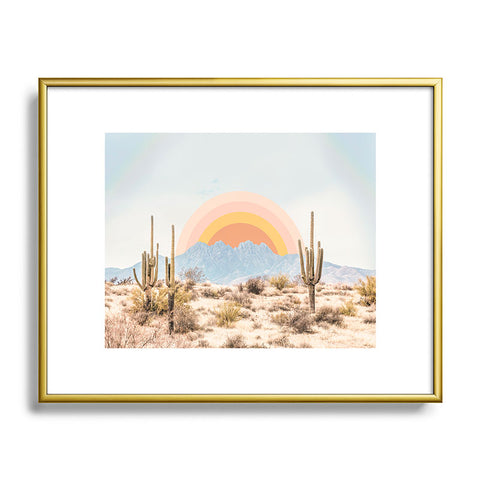 Sisi and Seb Arizona Sun rise Metal Framed Art Print