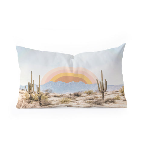 Sisi and Seb Arizona Sun rise Oblong Throw Pillow