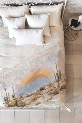 Sisi and Seb Arizona Sun rise Fleece Throw Blanket