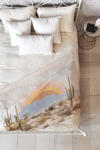 Sisi and Seb Arizona Sun rise Fleece Throw Blanket