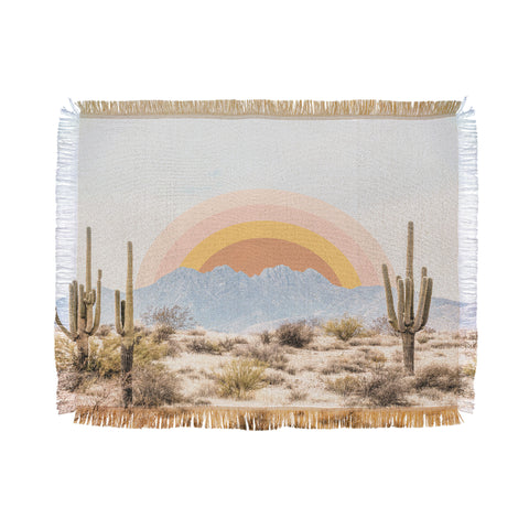 Sisi and Seb Arizona Sun rise Throw Blanket
