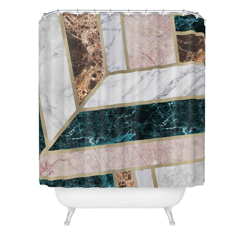 Sisi and Seb art deco moderne Shower Curtain