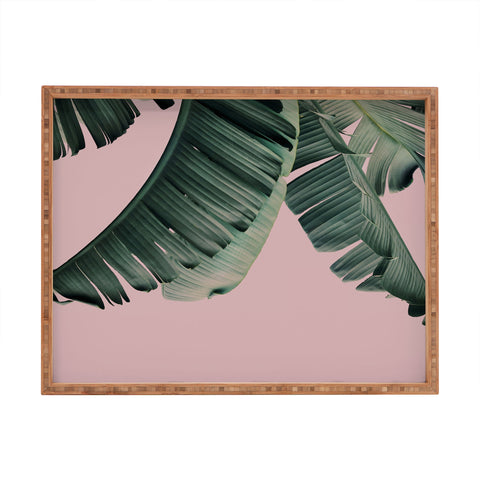 Sisi and Seb Banana Leaf Blush Rectangular Tray