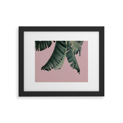 Sisi and Seb Banana Leaf Blush Framed Art Print