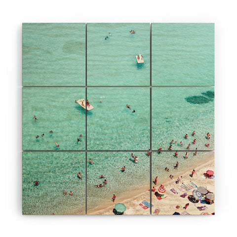 Sisi and Seb Beach People Wood Wall Mural