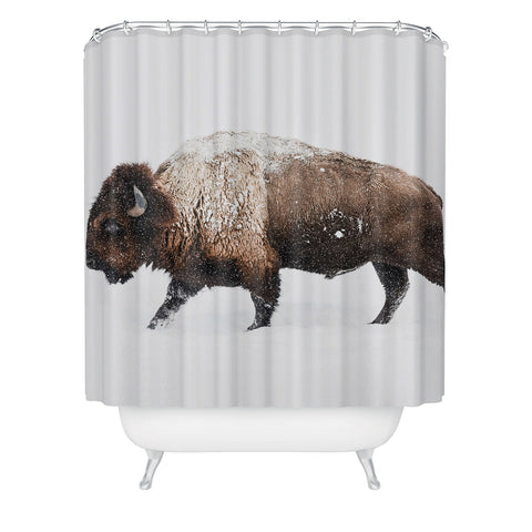 Sisi and Seb Bison II Shower Curtain