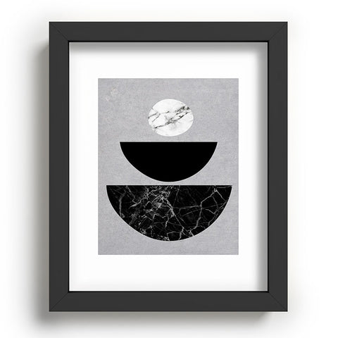 Sisi and Seb Black Half Circles Recessed Framing Rectangle