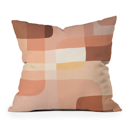 Sisi and Seb Blush Play Throw Pillow
