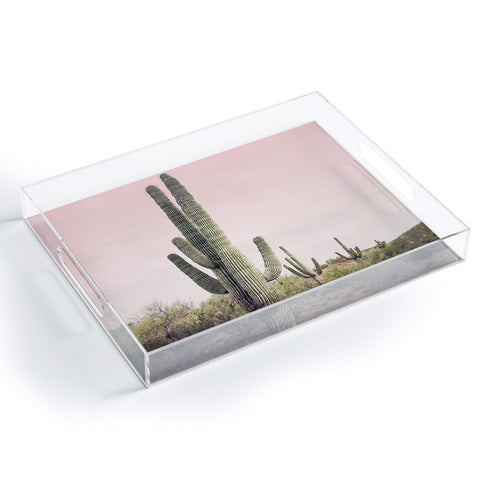 Sisi and Seb Blush Sky Cactus Acrylic Tray