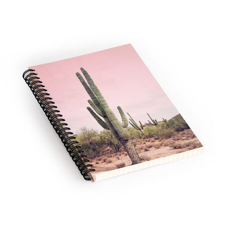 Sisi and Seb Blush Sky Cactus Spiral Notebook