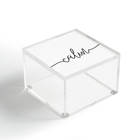 Sisi and Seb Calm Typo Acrylic Box