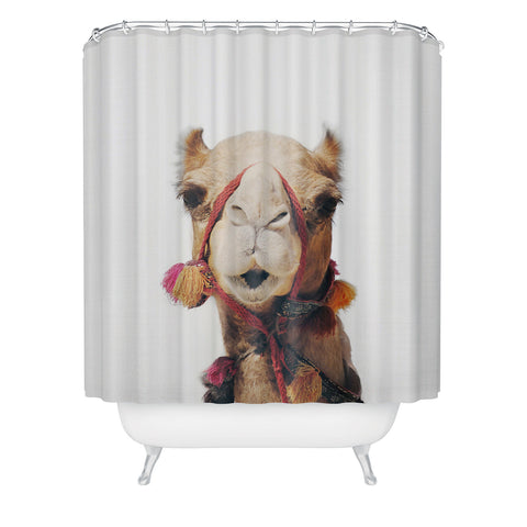Sisi and Seb Camel Shower Curtain
