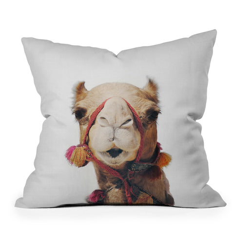 Sisi and Seb Camel Throw Pillow