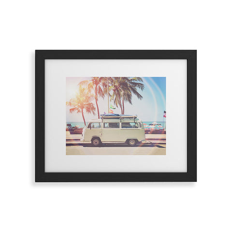 Sisi and Seb Camper Van Framed Art Print