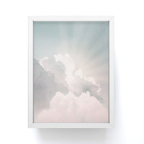 Sisi and Seb Clouds And Sun Rays Framed Mini Art Print