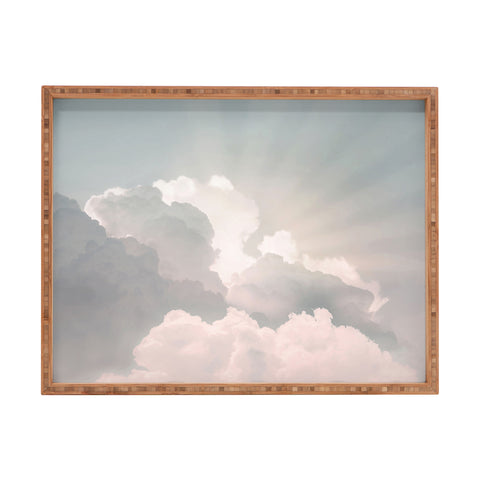Sisi and Seb Clouds And Sun Rays Rectangular Tray