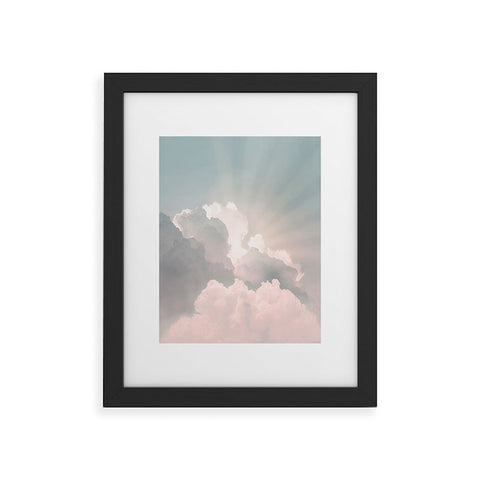 Sisi and Seb Clouds And Sun Rays Framed Art Print