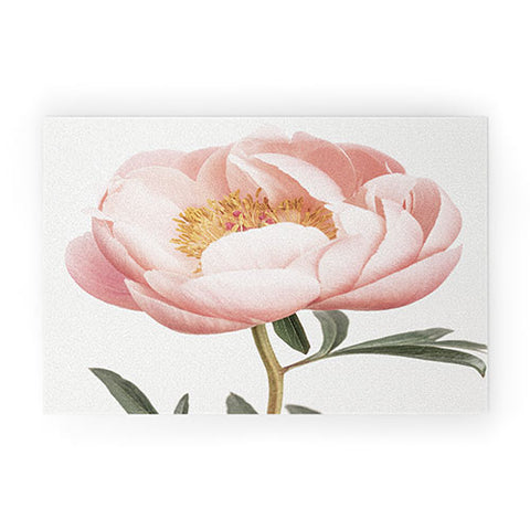 Sisi and Seb Coral Peony Welcome Mat