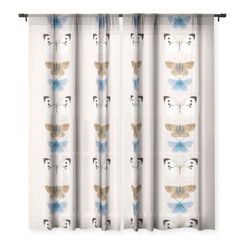 Sisi and Seb English Butterflies Sheer Window Curtain