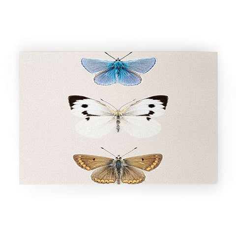 Sisi and Seb English Butterflies Welcome Mat