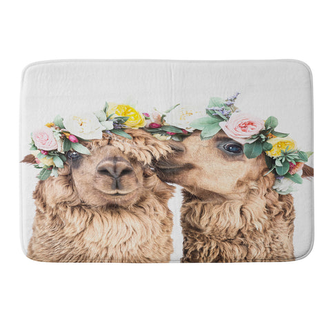 Sisi and Seb Flowers in her hair Memory Foam Bath Mat
