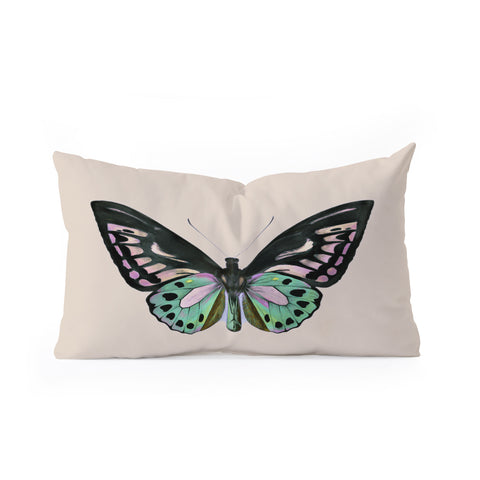 Sisi and Seb Funky Butterfly Oblong Throw Pillow