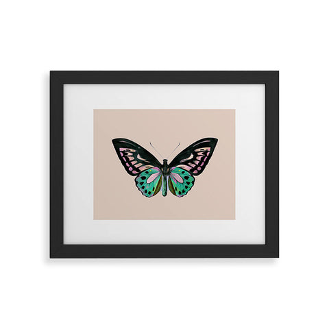 Sisi and Seb Funky Butterfly Framed Art Print