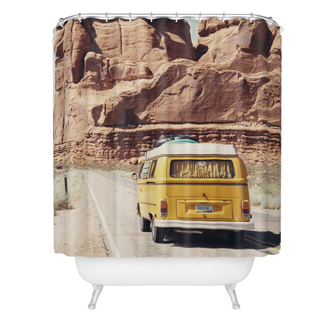 Sisi and Seb Going on a road trip Shower Curtain