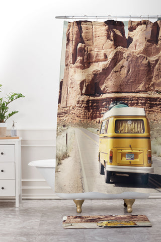 Sisi and Seb Going on a road trip Shower Curtain And Mat