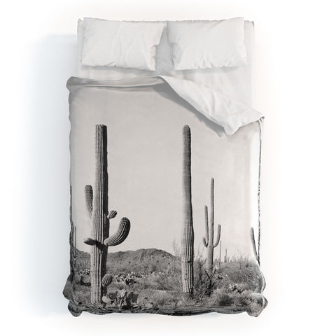 Sisi and Seb Grey Cactus Land Duvet Cover