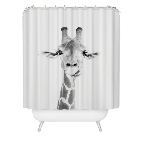 Sisi and Seb Happy Giraffe Shower Curtain