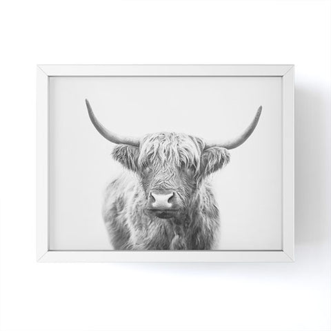 Sisi and Seb Highland Bull Framed Mini Art Print