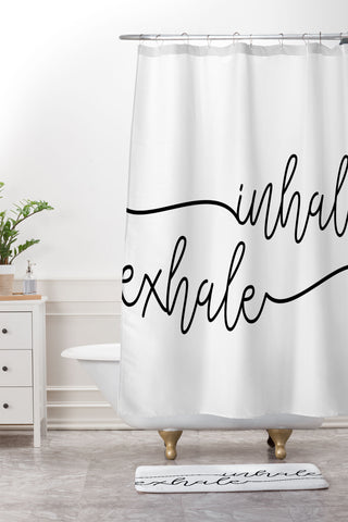 Sisi and Seb INHALE x EXHALE Shower Curtain And Mat