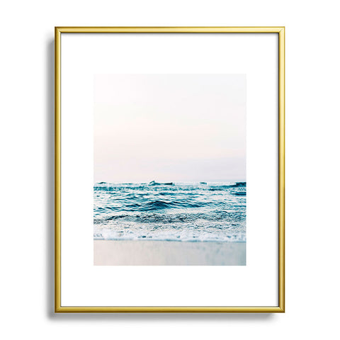 Sisi and Seb Minimalist Ocean Metal Framed Art Print