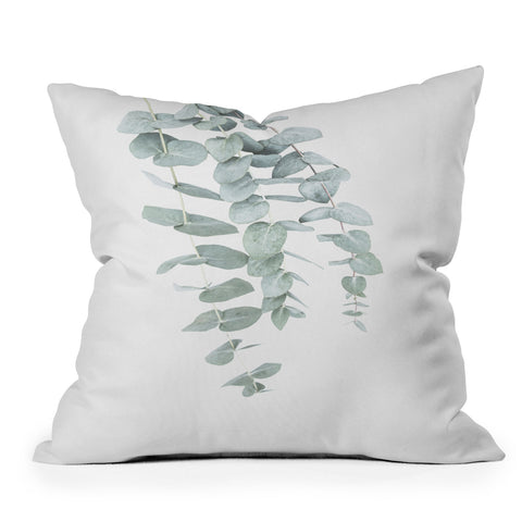 Sisi and Seb Mint Eucalyptus II Throw Pillow