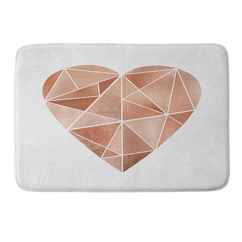 Sisi and Seb Mosaic Heart Memory Foam Bath Mat